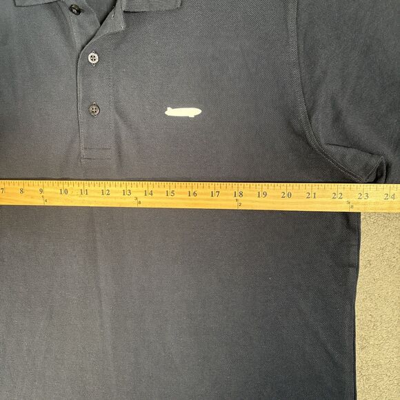 Hakro Men’s XL Polo Shirt‎ Cotton Navy Blue Zeppelin Retro Futurism Steampunk - Picture 8 of 14